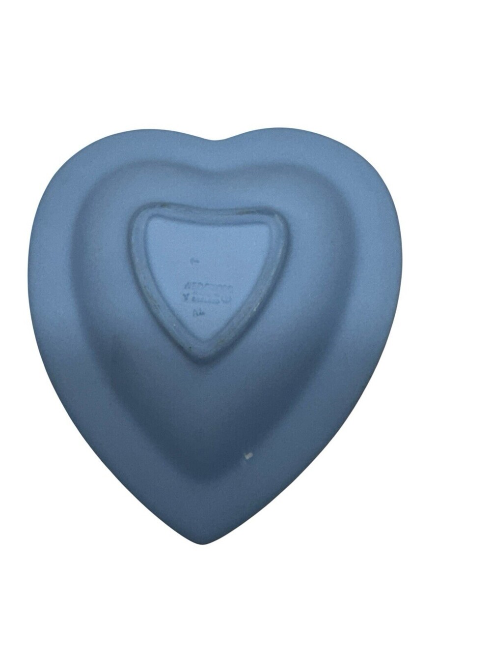 Wedgwood Blue Jasperware Fairy Heart Shaped Trinket Dish - Picture 3 of 4